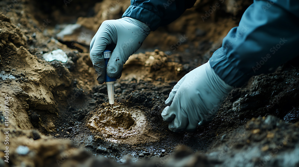 Brownfield remediation — underground tank removal at contaminated site